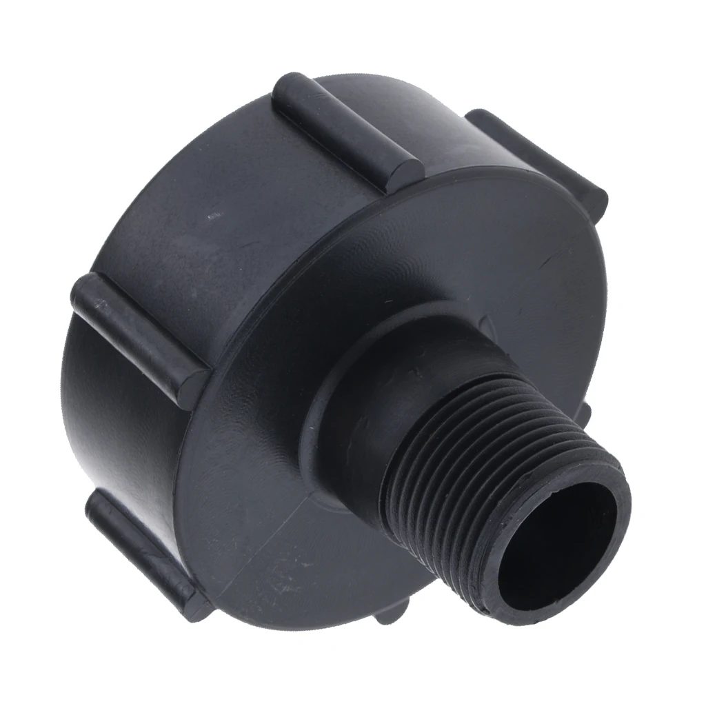 2' IBC Tote Tank Valve Adapter DN50 For 1' S60×6 Coarse S60×6 Coarse Thread Hose Pipe Plastic