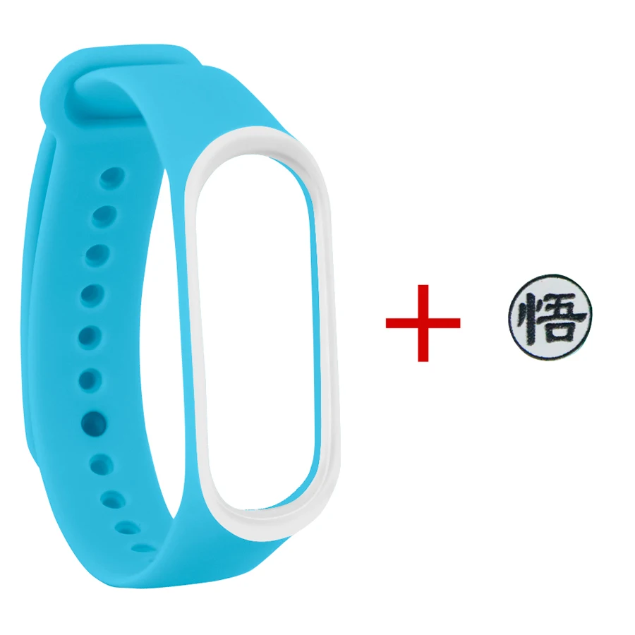 ck10 Браслет для xiaomi mi Band 3 4 спортивный ремешок часы силиконовый ремешок для xiaomi mi 3 4 браслет mi band 4 ремешок окрашенная кнопка - Цвет: ck10