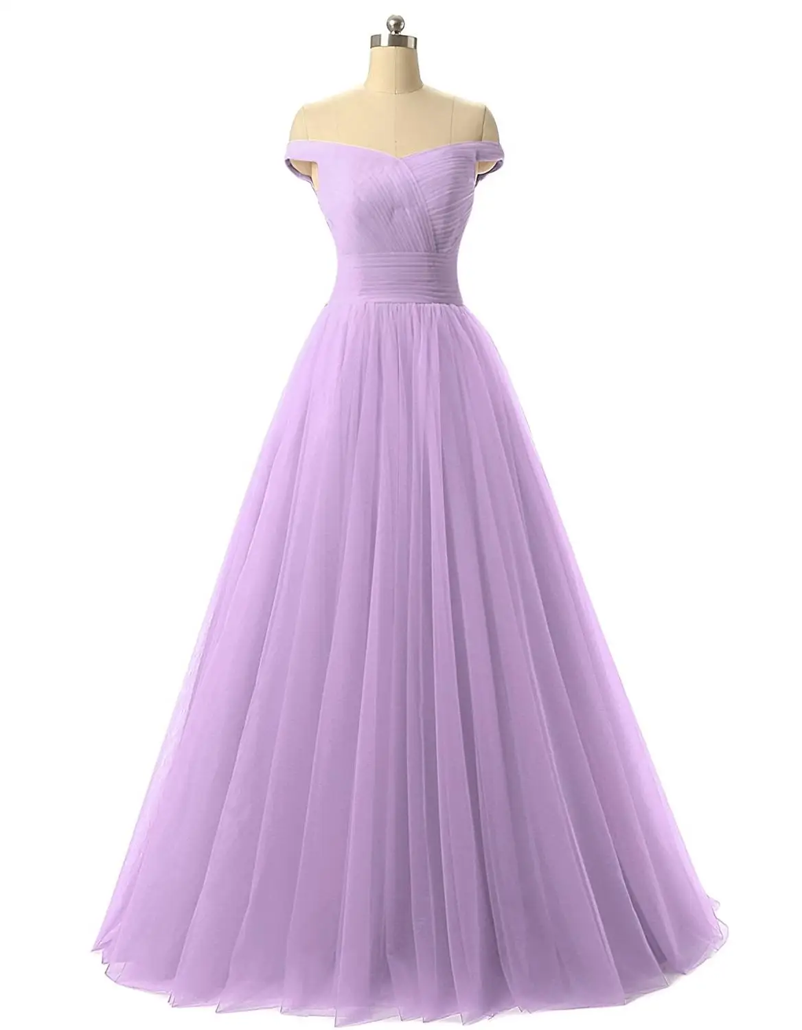 Реальное изображение, вечерние платья с круглым вырезом, длинные тюлевые вечерние платья с поясом, вечерние платья на заказ, vestido de festa Vestido Longo - Цвет: Lavender