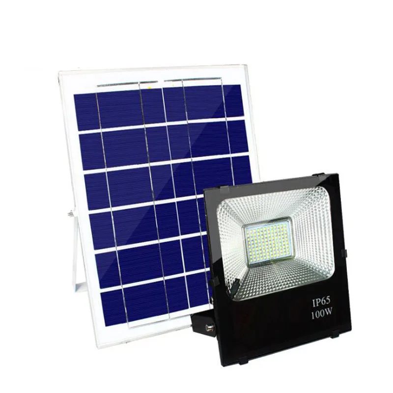 4 STUKS LED Solar Overstroming Licht 100W Schijnwerper Solar Sensor Lamp Waterdicht IP65 Outdoor Emergency Beveiliging Garden Street