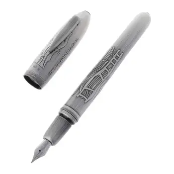 

1 Pc Luxury Engraving Pattern Fountain Pen Medium Nib 0.7mm Signature Pens Business Office School Supplies Writing Tool