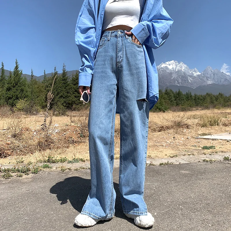 extra long wide leg jeans