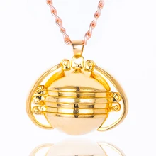 Новинка, Волшебная коробка, крылья ангела, ожерелье, Круглый, глянцевый, 4 слоя, фото коробка, подвеска, Ретро стиль, серебро, коробка памяти, сделай сам, вспышка, фото