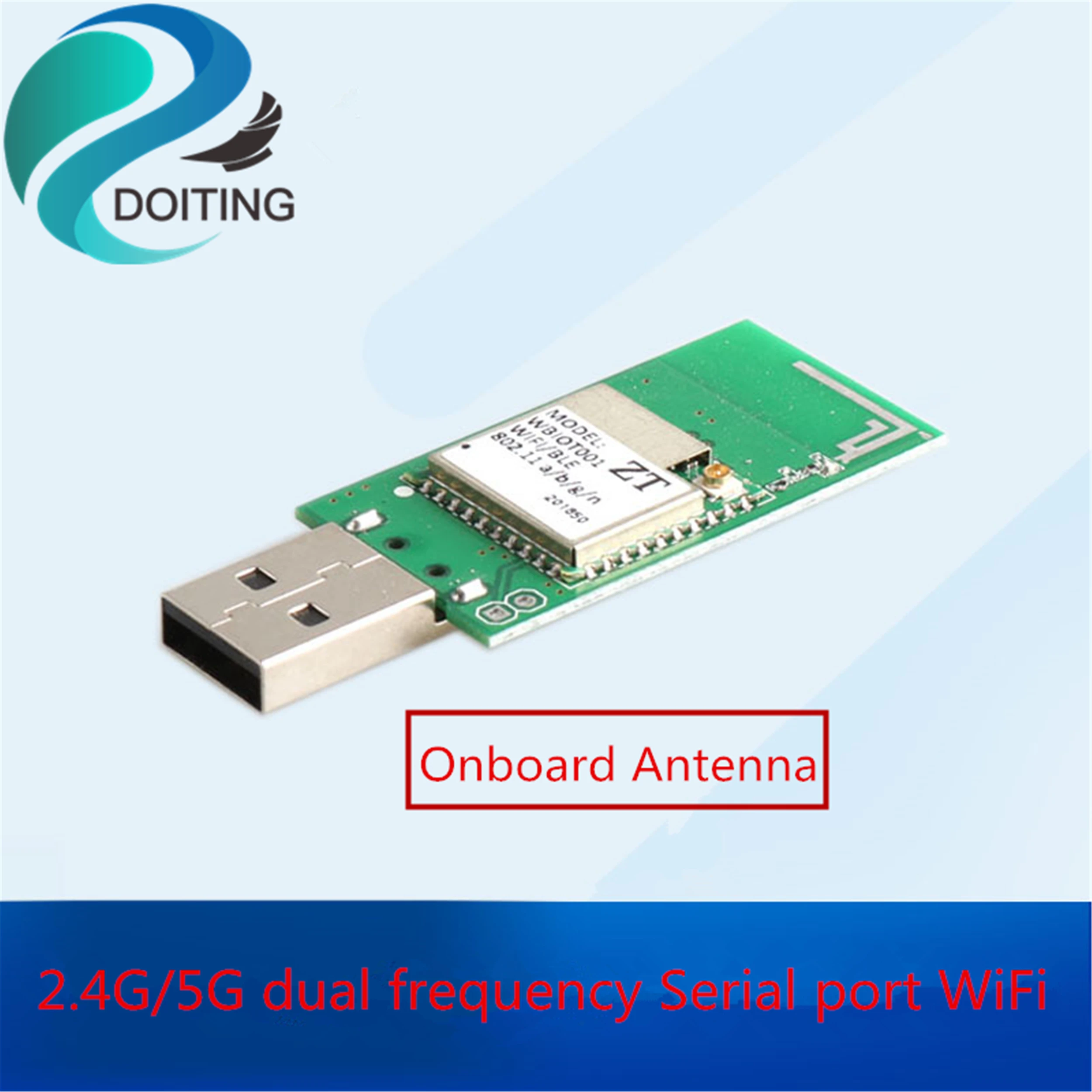 DOITING 2,4 г/5 г двухчастотный TZ-001 Wifi модуль Встроенная антенна/внешняя антенна последовательный порт WiFi анализ сбора данных