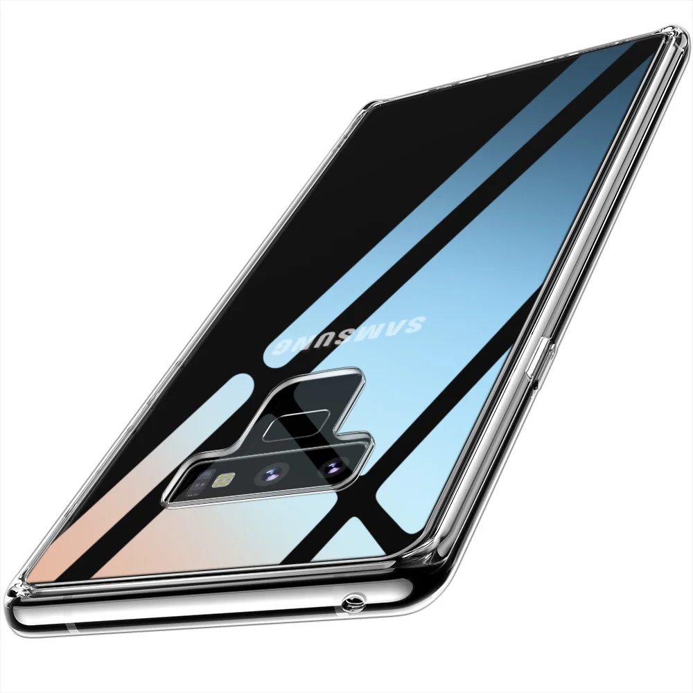 Чехол ESR для samsung Galaxy Note 9, чехол из закаленного стекла с полным покрытием, чехол со стеклянными кристаллами, чехол s для samsung Note 9, чехол - Цвет: Прозрачный