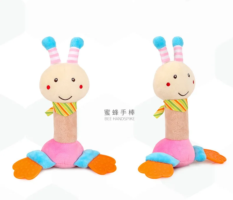 Bbsky мультфильм игрушка в виде животного shou yao Банг Милая лягушка олень погремушка стержень ребенок рука стержень ткань игрушки