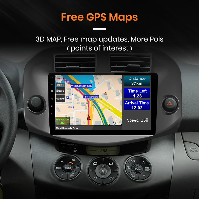 AWESAFE для Toyota RAV4 2005-2013 автомобильный Радио Мультимедиа Видео плеер gps Нет 2din 2 din Android 8,1 2 ГБ+ 32 ГБ