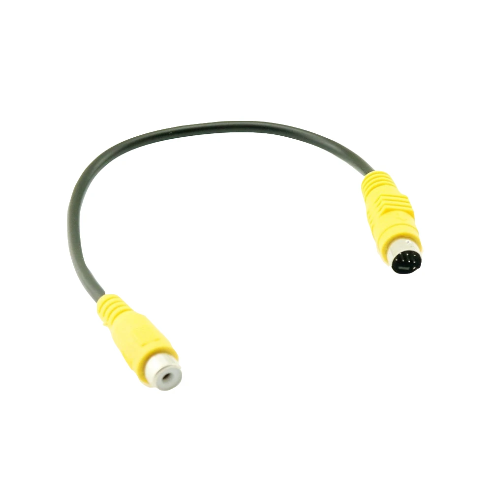 1 шт. S Video Mini DIN 7 контактный ТВ штекер к RCA Phono Женский AV аудио адаптер конвертер