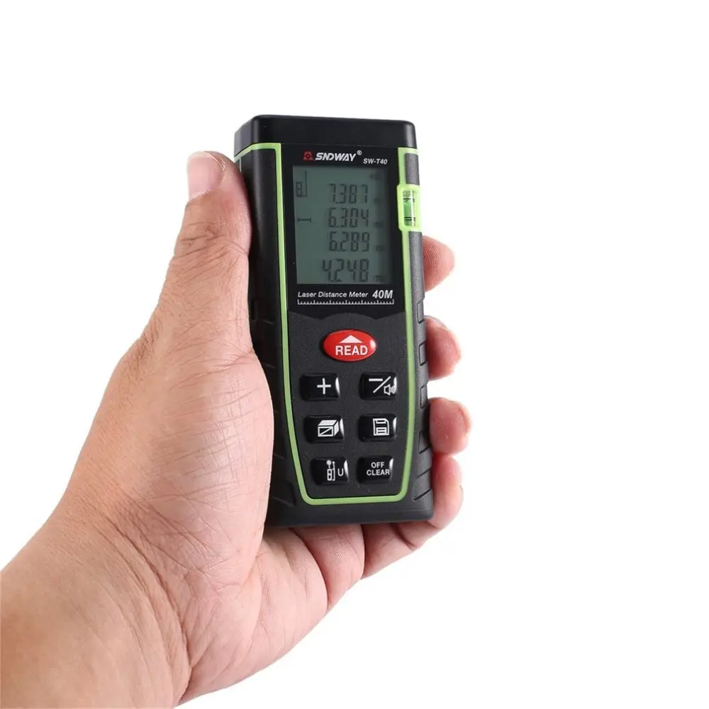 SNDWAY SW-T40 SW-T60 SW-T80 SW-T100 Laser Distance Meter Range Finder Trena Rangefinder Tape Measure Tool
