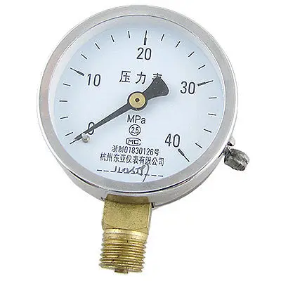 Пневматический Манометр для измерения мужской резьбы 0-40Mpa