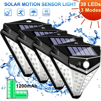 

38 LED Solar Light Waterproof Solar LED Light 3 Mode Diamond Lantern Lights Outdoor Motion Sensor Street Light Solar Garden Lamp