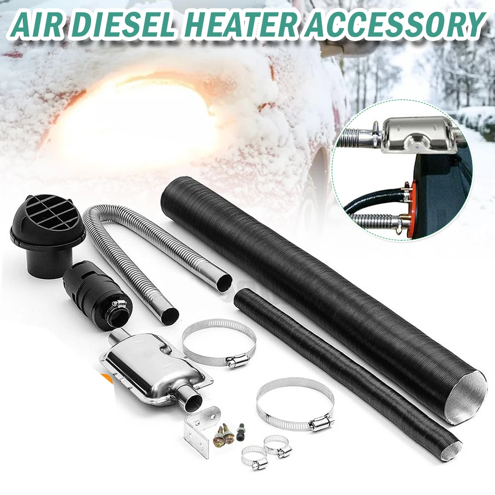 Mayitr de calentador diésel, silenciador de escape de 24mm, filtro de aire de 25mm, 2 tubos de repuesto prácticos para calentadores de aire diésel|Calefacción y ventiladores| AliExpress