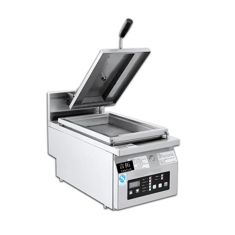 Silver 3200 Вт Коммерческая многофункциональная жареная сумка жареная Клецка машина из нержавеющей стали с одной головкой электрическая жареная Клецка машина - Цвет: Silver