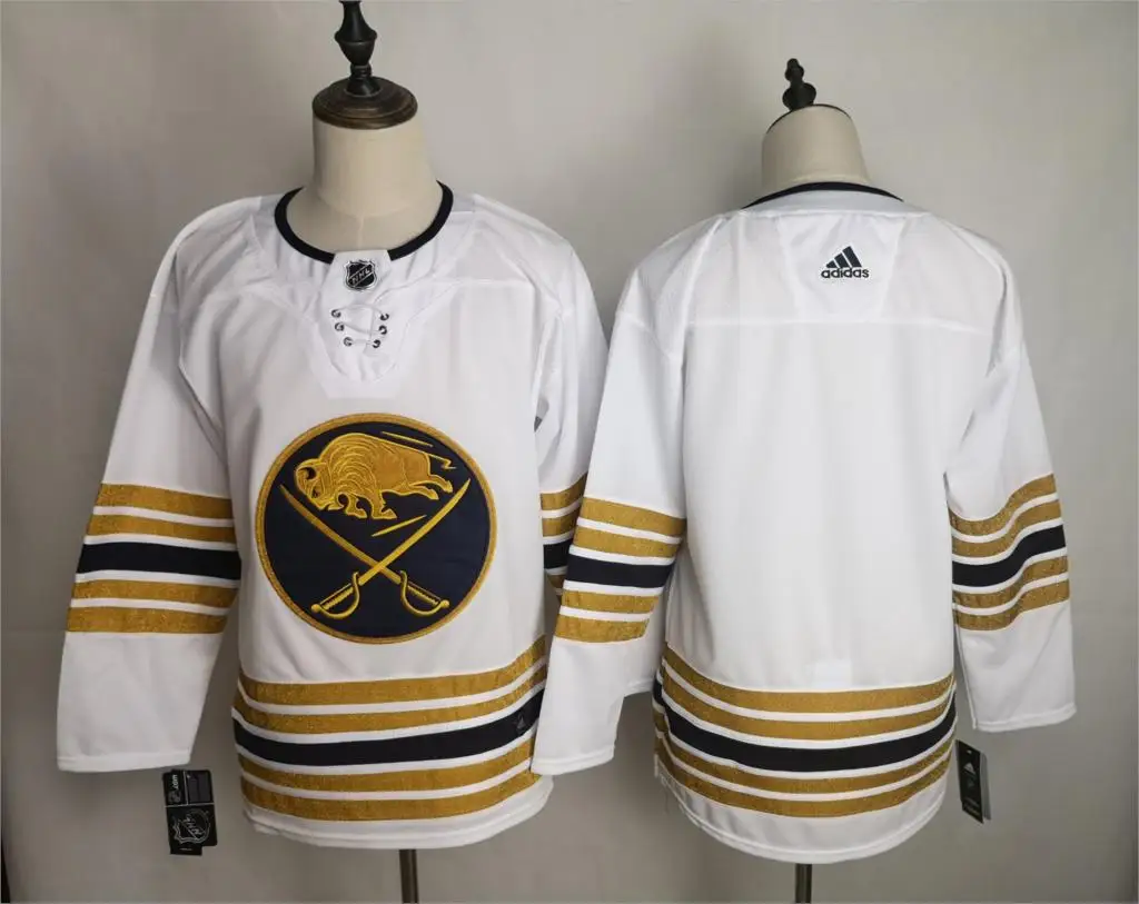 Коричневый Новые сшитые мужские майки Buffalo#9 Jack Eichel#26 Rasmus Dahlin#53 Jeff Skinner - Цвет: Коричневый