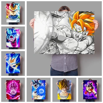 

Dragon Ball Z Wukong nostalgic cartoon bar decoration Home Decor Art Decor HD quality Nursery Kids Room posters canvas painting