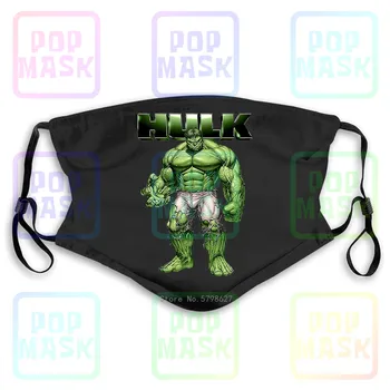 

Mens , The Hulk, Ideal Gift Or Birthday Present. Washable Reusable Mask with 2Pcs PM2.5 Filters 5 Layers
