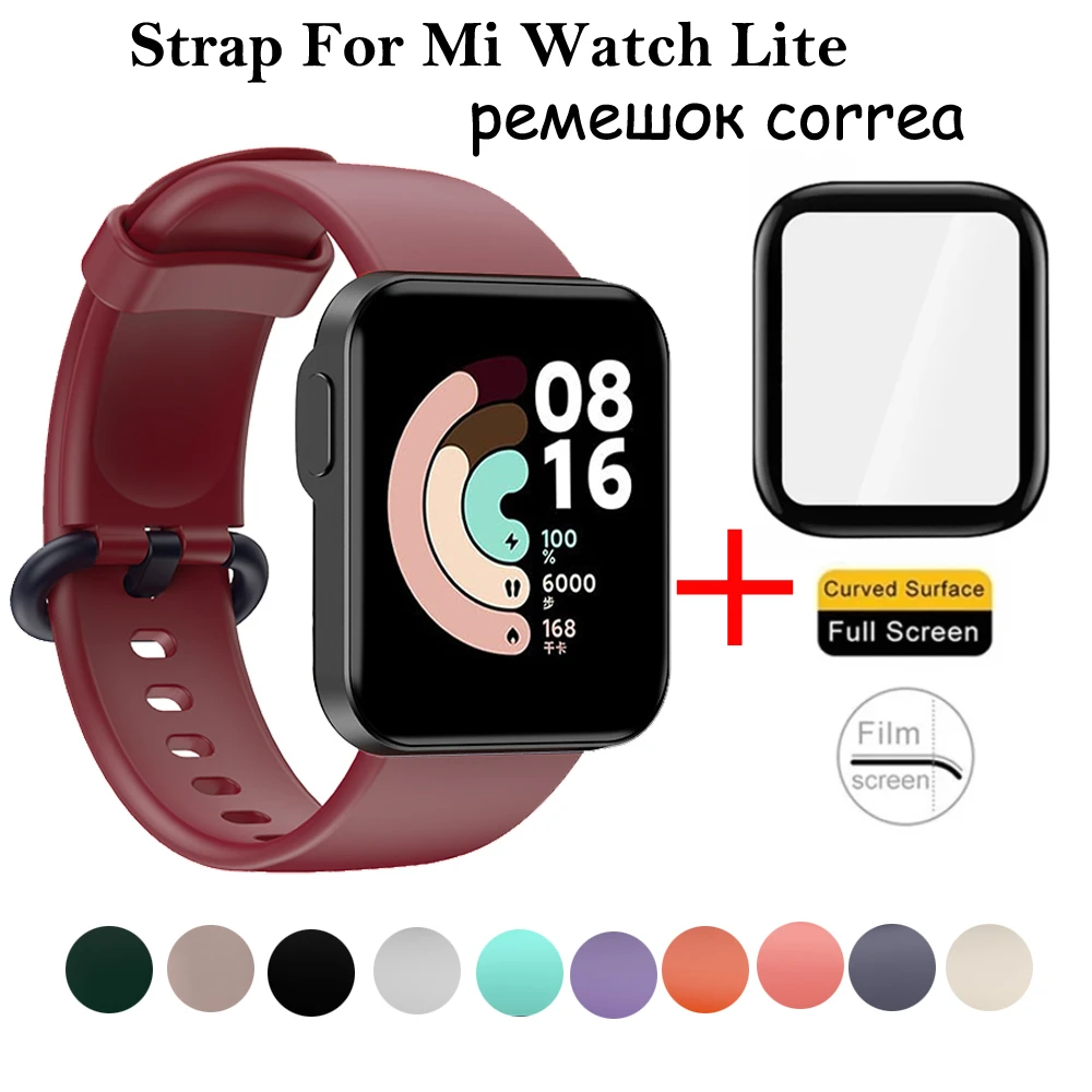 Strap For Xiaomi Mi Watch Lite Strap Replacement Sport Silicone Bracelet  Correa For Xiaomi Mi Watch Smart Watch Belt Wrist Strap - Smart Accessories  - AliExpress