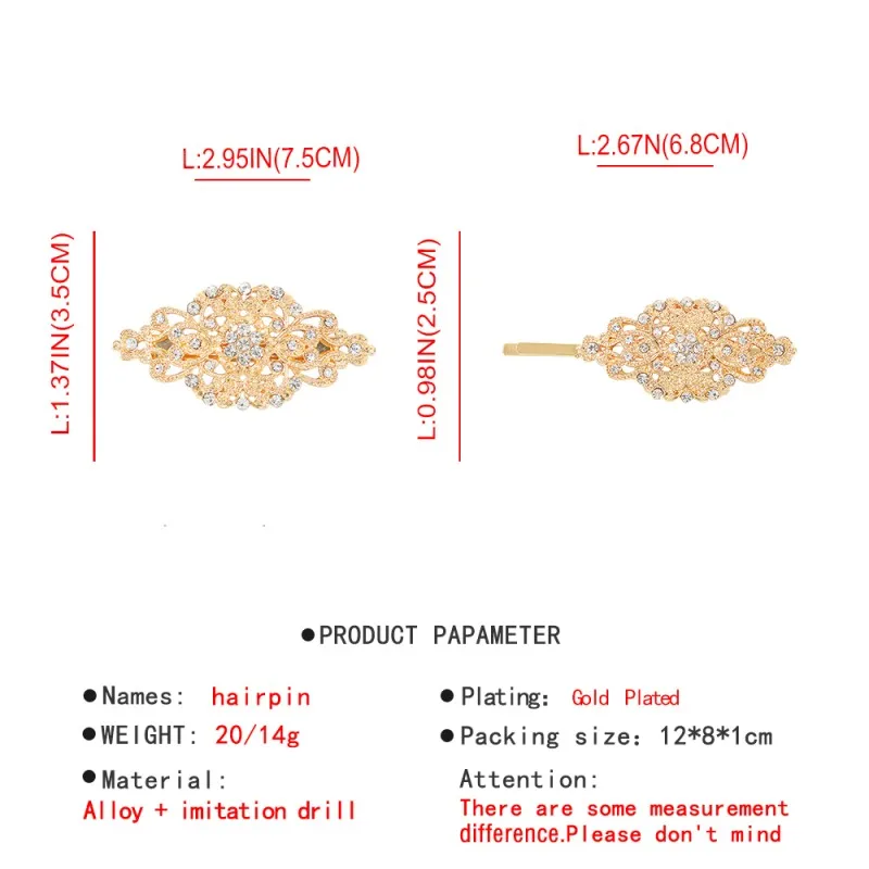 ZA/золотые металлические заколки для волос, заколки со стразами и кристаллами в виде цветов, модные заколки для волос, вечерние аксессуары для волос, свадебные подарки