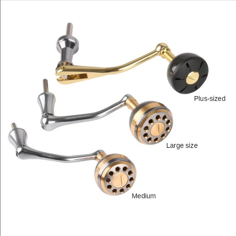 

Fishing Reel Parts Metal Carbon Brazing Dimensional Folding Rocker Grip Pill Gold Silver Spinning Wheel Long Cast Wheel Handle