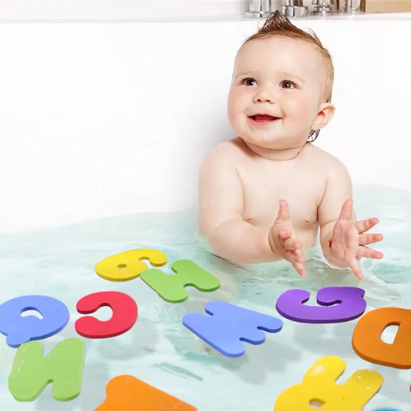 

Baby Bath Toys Foam Floating Toy Soft EVA Letter Infant Kindergarten Montessori Cognitive Puzzle Kids Bathroom Educational Toys
