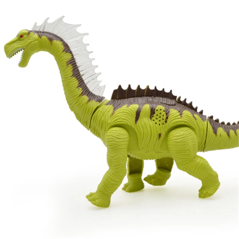 Children's electric dinosaur simulation toy long neck dragon walking egg colorful light projection music simulation animal model