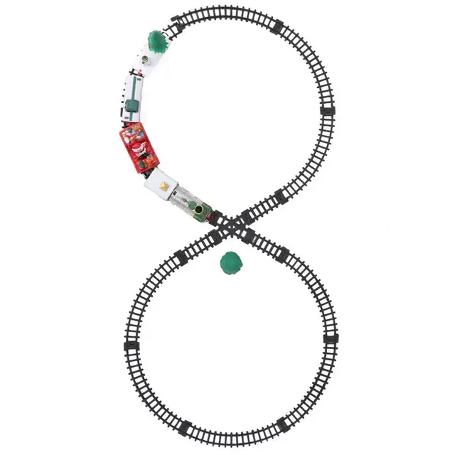 Christmas Electric Rail Train Toy Kids Electric Train Toy With Box Educational Game Boys Toys For Children Kids Christmas Gift 3