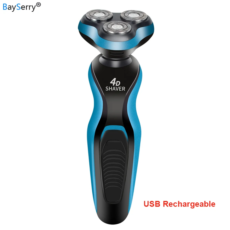 

3 in 1 USB Charge Electric Shaver Triple Floating Heads Razors Rechargeable Hair Clipper Nose Ear Hair Trimmer Men Face Care