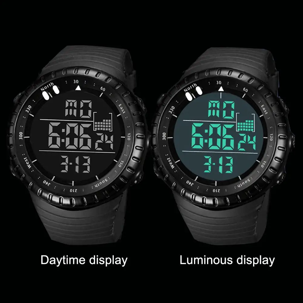 

Fashion Outdoor Sport Watch Men Multifunction Watches Alarm Clock Waterproof Digital Watch reloj hombre Wristwatch Men with Scra