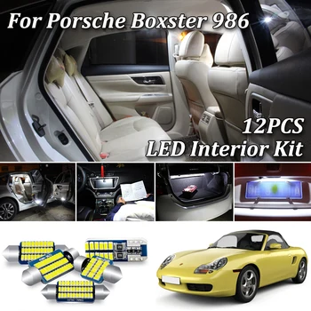 

12Pcs White Canbus led Car interior lights Kit For Porsche Boxster S 986 LED Interior lighting kit (1996-2004)