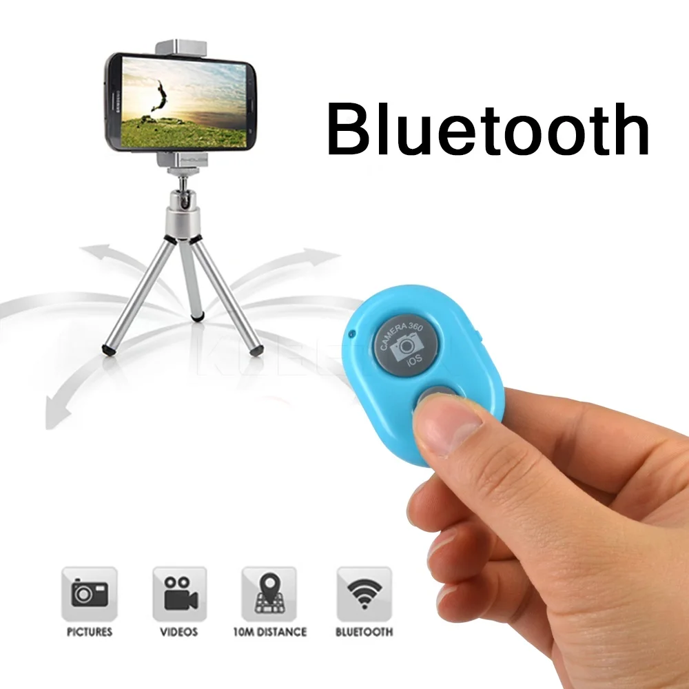 KEBIDU Bluetooth Remote Control Button Wireless Controller Self-Timer Camera Stick Shutter Release Phone Monopod Selfie for ios |