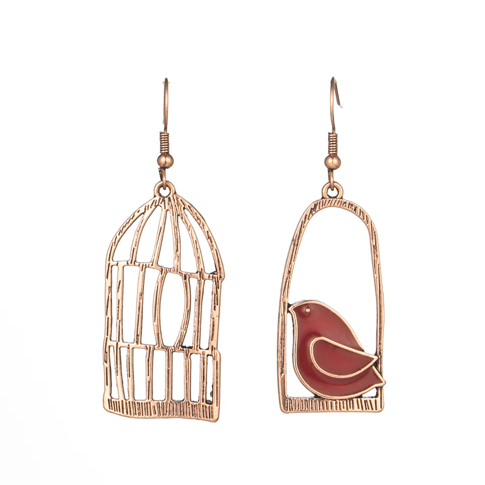 E022415 Boho золотые серьги для женщин, женские винтажные этнические Висячие висячие серьги, индийские серьги, массивные ювелирные изделия - Окраска металла: E022415