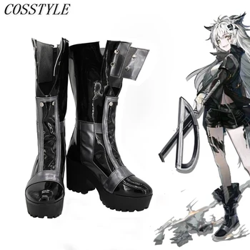 

Game Arknights Cosplay Lapland Shoes Adult Women Halloween Party Cosplay Boots High-heeled Shoes Custom-Made