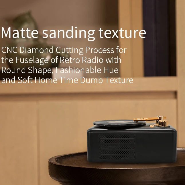 Top T12 Portable Bluetooth5.0 Speaker Retro Mini Portable Wireless Bluetooth Speaker Radio Usb/Tf Card Music Player Hifi Subwoof