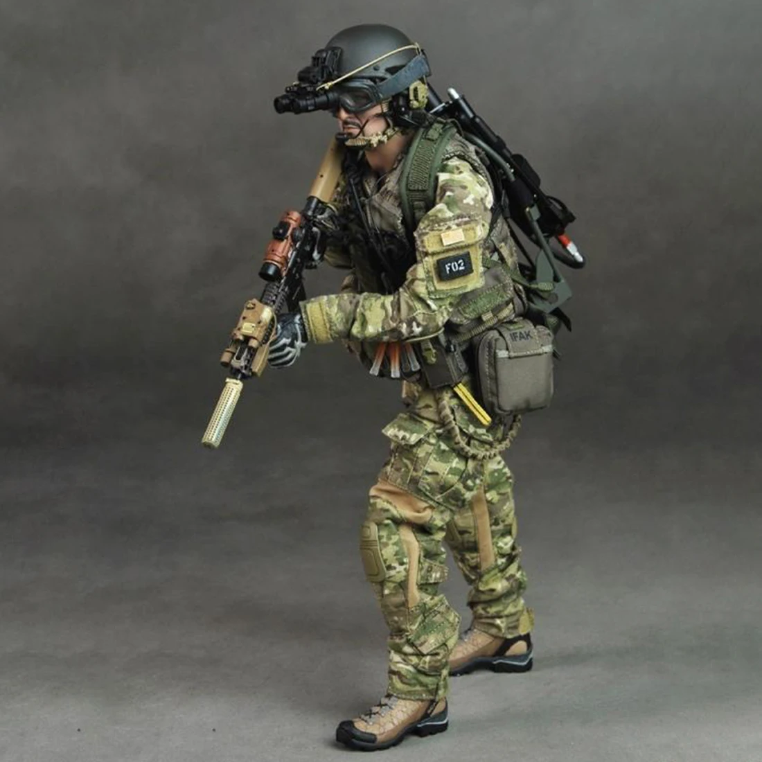 

1/6 30cm Medieval Soldier Model Realistic Headsculpt DIY Movable US Army Ranger Military Figure Educational Toy Gift For Kids