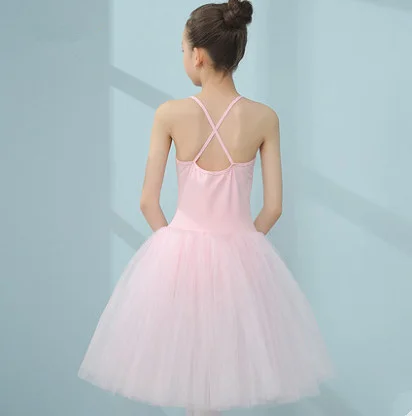 Балетное платье жилет для девочек трико Vestidos От 3 до 16 лет балетная танцевальная юбка высокое качество хлопок Детский балетный танцевальный костюм с пачкой