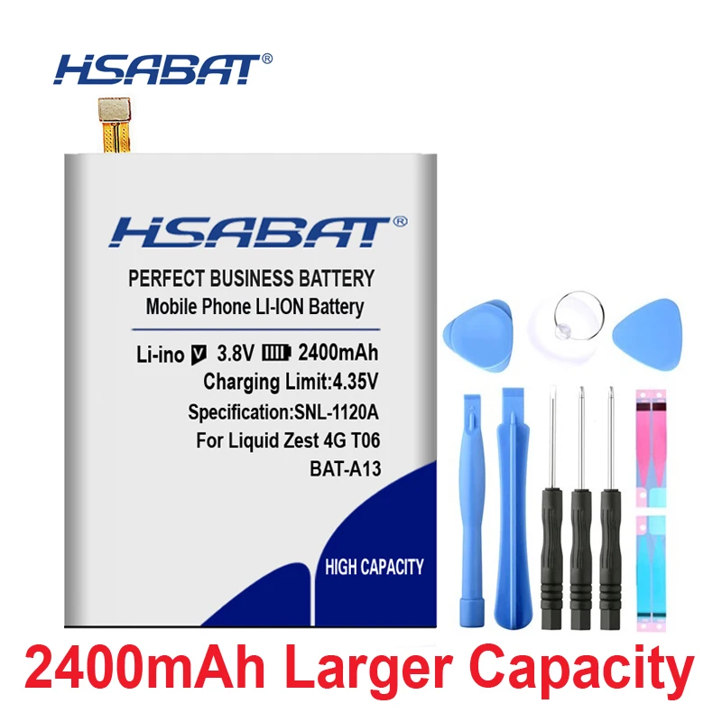 HSABAT 0 Cycle 2400mAh BAT-A13 Аккумулятор для acer Liquid Zest 4G Zest T06 T07 высококачественный запасной аккумулятор для мобильного телефона