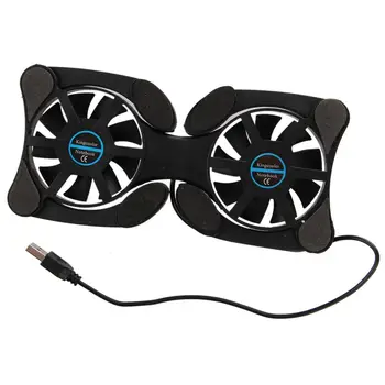 

USB 2.0 External Laptop Cooler Pad Notebook Cooler 2 Fan Black