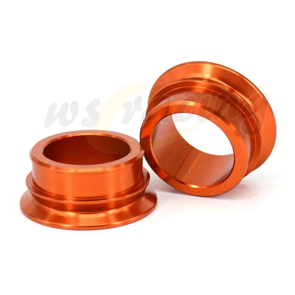 오토바이 CNC 알루미늄 프론트 & 리어 휠 허브 스페이서 및 체인 조절기 KTM SX SX-F 용 액슬 블록 XC-F SXF 125-450 2013-2014