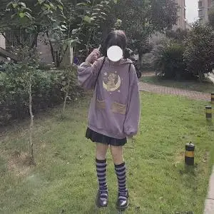 3 Милый Harajuku японский медведь печати толстовки для женщин Kawaii готический панк Негабаритных Толстовки с капюшоном крутой пуловер уличная Толстовка - Цвет: 3