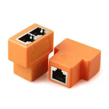Connecteur Ethernet RJ45 femelle, 1 ensemble, câble Lan, connecteur de réseau, adaptateur séparateur