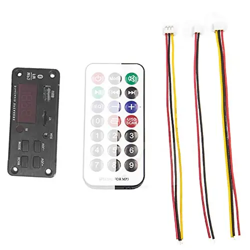 

Car Tf Card Fm Radio Mp3 Audio Module Decoder Board for Car Remote Music Speaker Usb Power Supply 12V