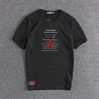 

2020 Japanese summer cool elastic half sleeve embroidery letter t-shirt men's round neck short sleeve shirt Fashion tops 016