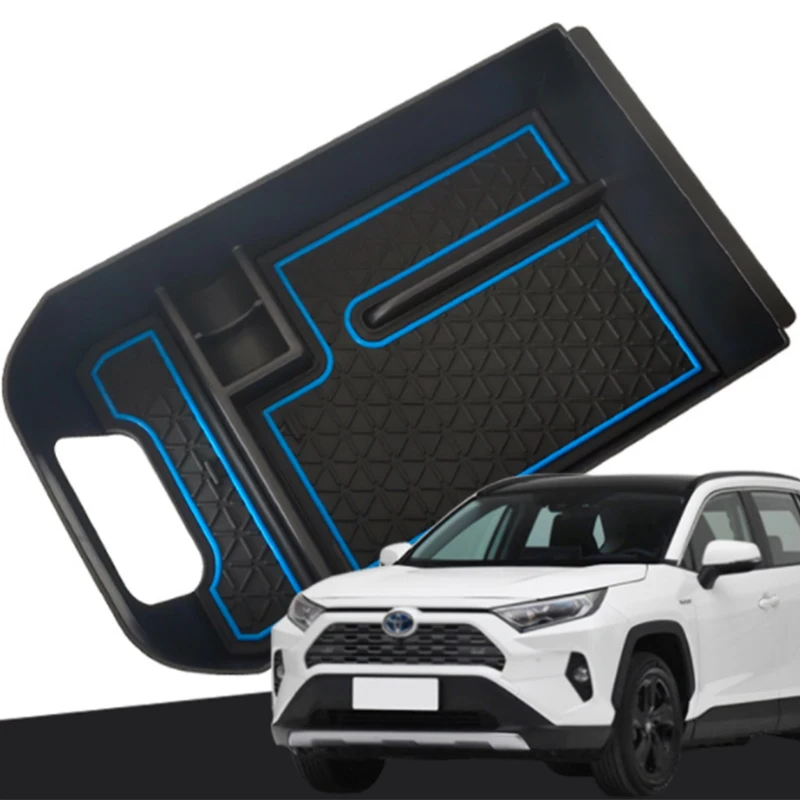 

Car Center Console Armrest Storage Box Organizer Tray For Toyota RAV4 2019 2020 Bin Glove Tray Holder Case Car Stowing Tidying
