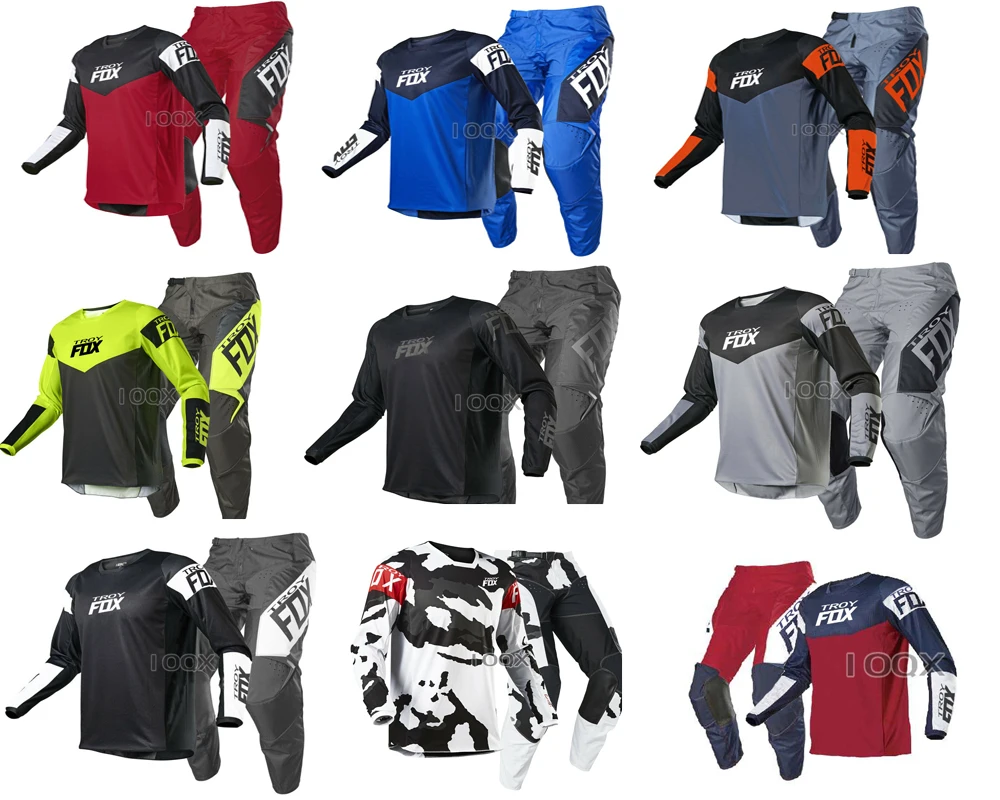 2021 Mx Revn/oktiv/trev Jersey Pants Combo Motocross Motorbike Dirt Bike Racing Suit Mens Kits