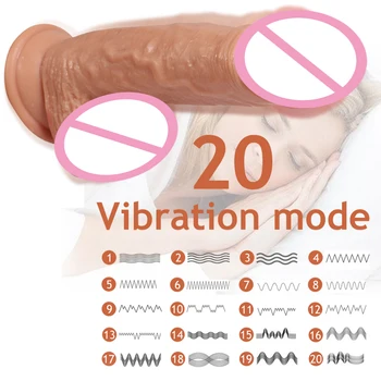 DopaMonkey Vibrator Dildo Remote Control Penis Suction Cup Realistic Dildo Sex Toy For Woman Super Huge Big Vibrator Swing Penis 3