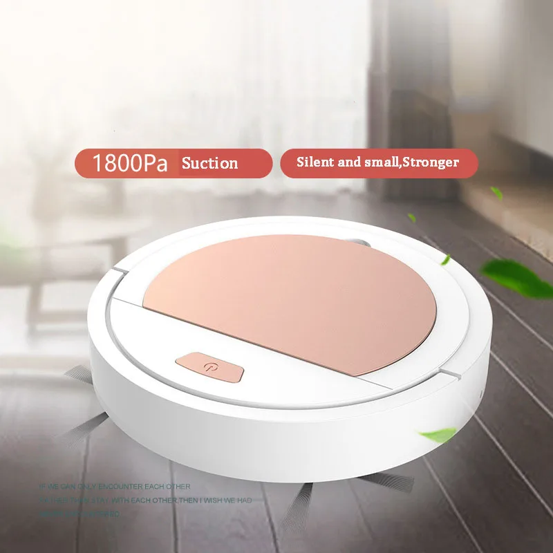 Vacuum Cleaner Home Automatic Cleaning Machine USB Charging Dust Removal Sweeping Mopping Three-in-