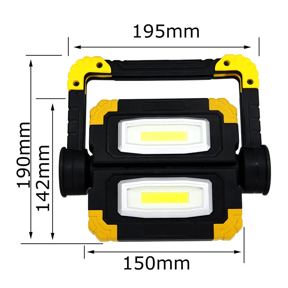 

1pcs 10W Portable LED Spotlight Work Light Rechargeable for Outdoor Camping Flashlight Accessories Supplies