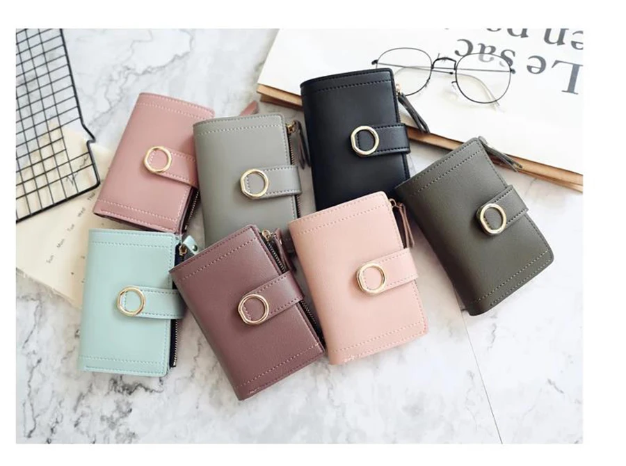 Women Wallets Small Fashion Brand Leather Purse Ladies Card Bag For Women Clutch Women Female Purse Money Clip Wallet