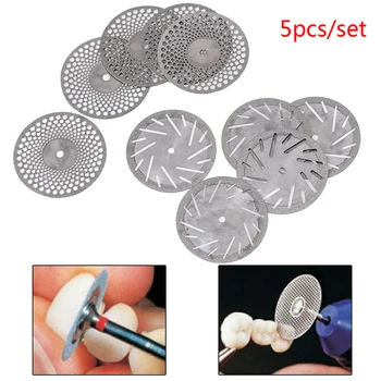 

High Quality 5pcs Dental Thin Ultra-thin Double Sided Sand Diamond Cutting Disc For Separating Polish Ceramic Teeth Whitening