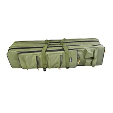 3 Слои мешок рыболовной удочки полюса лед удочка рыболовные снасти Шестерни Складная Чемодан рюкзак сумка для рыболовных снастей Армейский зеленый